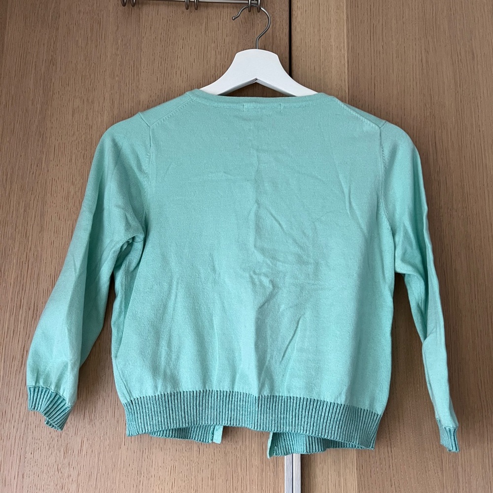 Boden turquoise blue cardigan, size 8 - Picture 4 of 4